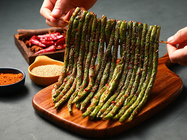 Grilled Green Been